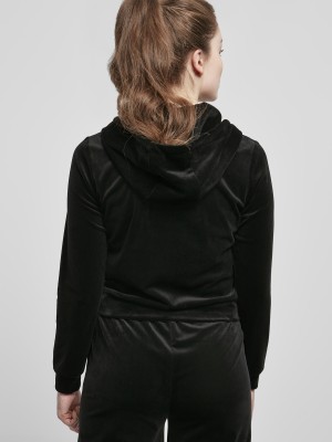 Дамски суичър в черен цвят Urban Classics Velvet