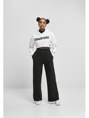 Дамски къс суичър Starter в бял цвят