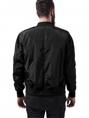 Мъжко черно яке тип бомбър Urban Classics blk/blk