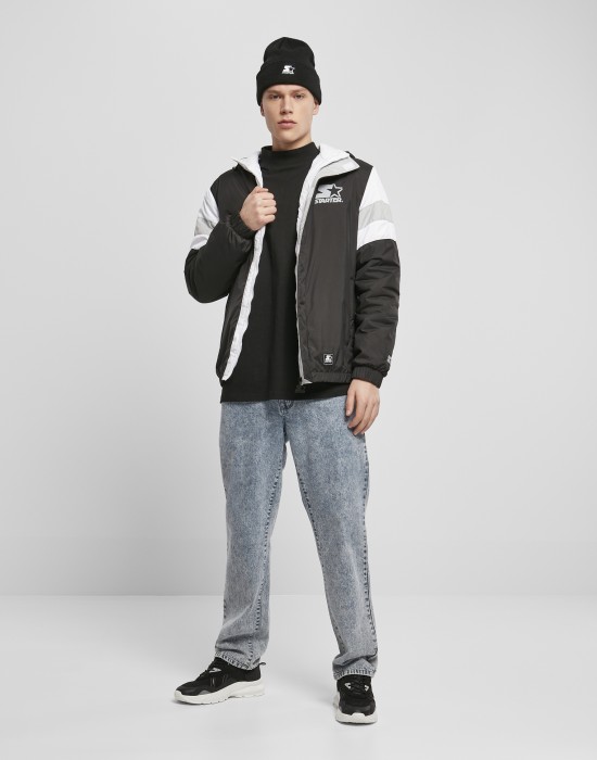Мъжко преходно яке Starter Supporter в черен цвят, STARTER, Якета Пролет / Есен - Complex.bg