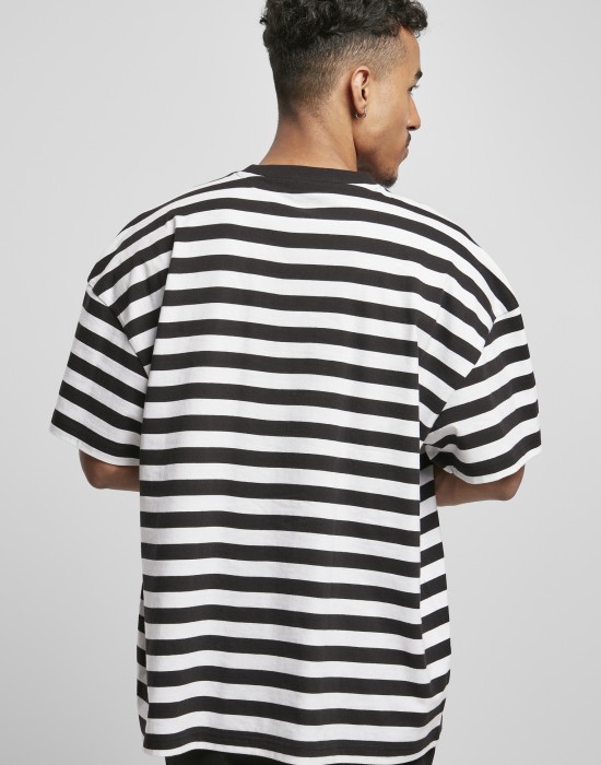 Мъжка тениска Starter Small Stripes Tee на черни и бели ивици, STARTER, Тениски - Complex.bg