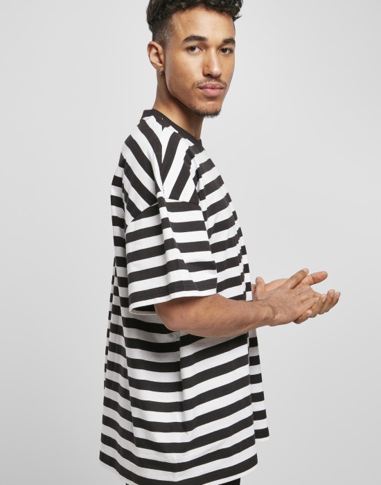 Мъжка тениска Starter Small Stripes Tee на черни и бели ивици, STARTER, Тениски - Complex.bg