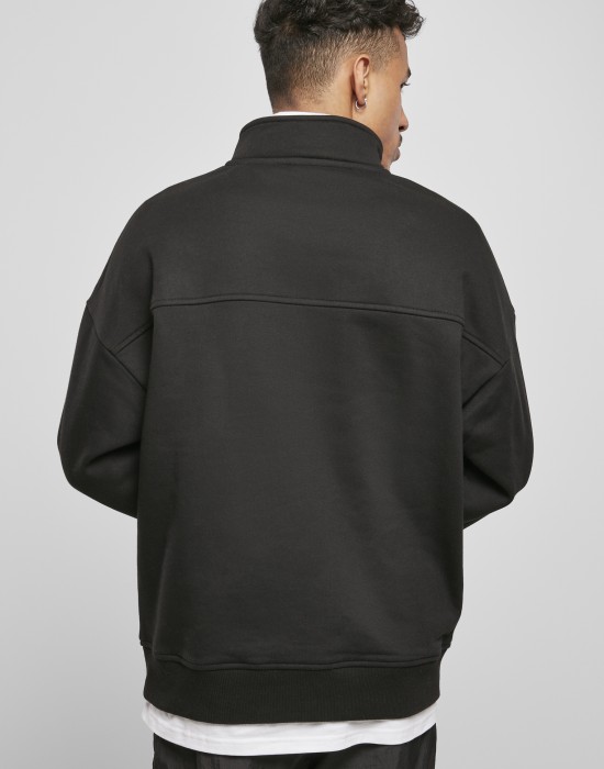 Мъжка блуза в черен цвят Starter Heavy Color Block Troyer, STARTER, Блузи - Complex.bg