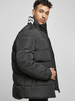 Мъжко яке в черен цвят Starter Logo Puffer 