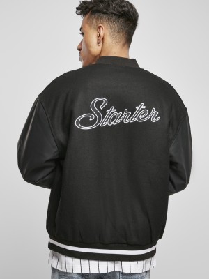 Мъжко колежанско яке в черен цвят Starter Script