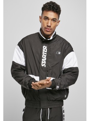 Мъжко спортно яке в черно и бяло Starter Retro Track 