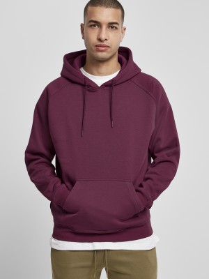 Мъжки суичър в тъмночервен цвят Urban Classics Blank 