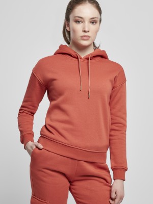 Дамски суичър в цвят корал Urban Classics 