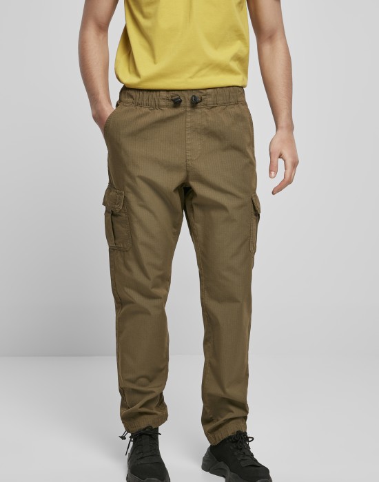 Мъжки карго панталон в цвят маслина Urban Classics Ripstop, Urban Classics, Панталони - Complex.bg