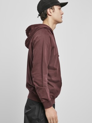 Мъжки суичър в тъмночервен цвят Urban Classics Overdyed 