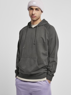 Мъжки суичър в светло черен цвят Urban Classics Overdyed
