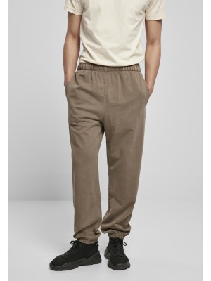 Мъжко долнище Urban Classics Overdyed в цвят тъмна маслина
