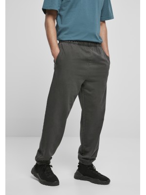 Мъжко долнище в светло черен цвят Urban Classics Overdyed 