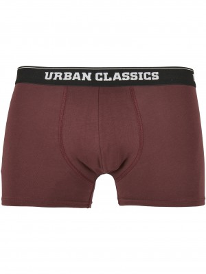 Комплект от 5 чифта боксерки Urban Classics от органичен памук /plaidaop+jasper+cherry+blk+blk