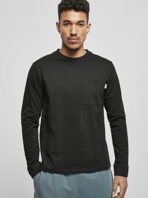 Мъжка блуза в черен цвят Urban Classics от органичен памук