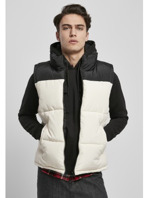 Мъжки елек в пясъчен цвят Urban Classics Block Puffer 