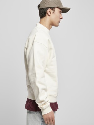 Мъжка блуза в пясъчен цвят Urban Classics Mock Neck Crew 