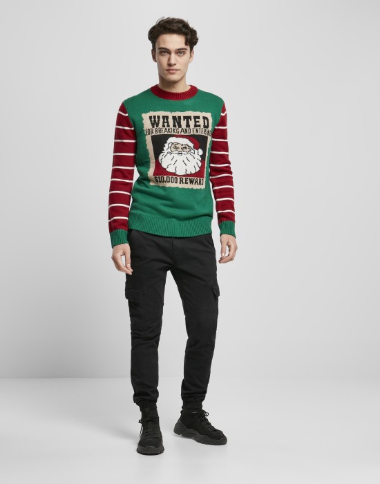 Мъжки коледен пуловер Urban Classics Wanted Christmas, Urban Classics, Блузи - Complex.bg
