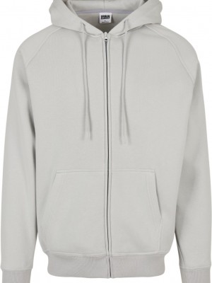 Мъжки изчистен анцуг с качулка Urban Classics Blank Suit в светлосиво и тъмночервено