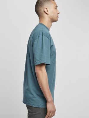 Мъжка изчистена тениска в петролно син цвят Urban Classics Tall teal 
