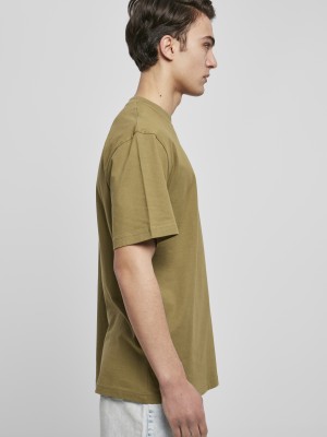 Мъжка изчистена тениска в маслинен цвят Urban Classics Tall tiniolive 