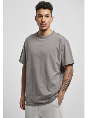 Мъжка изчистена тениска в сив цвят Urban Classics от органичен памук