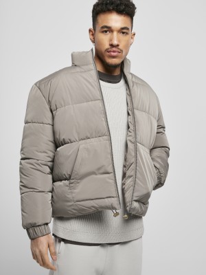 Мъжко зимно късо яке Urban Classics в сив цвят 