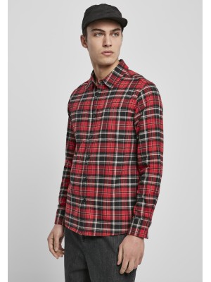 Мъжка карирана червена риза Urban Classics Checked Roots 
