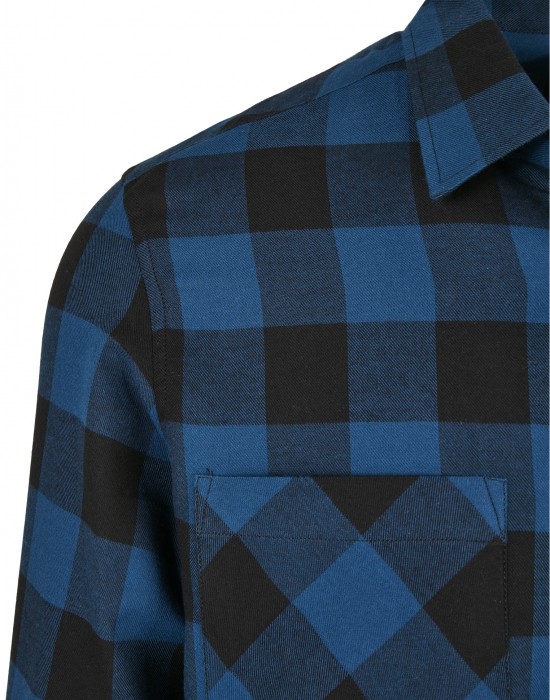 Мъжка карирана риза в син цвят Urban Classics, Urban Classics, Ризи - Complex.bg