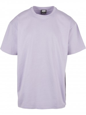 Мъжка изчистена тениска в светло лилав цвят Urban Classics lilac