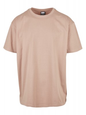 Мъжка изчистена тениска в прасковен цвят Urban Classics amber