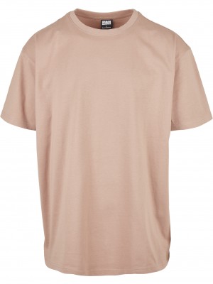 Мъжка изчистена тениска в прасковен цвят Urban Classics amber