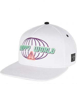 Шапка с козирка в бял цвят  Cayler & Sons Trippy World 