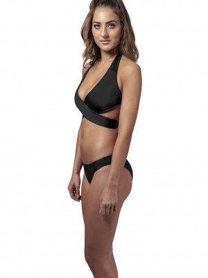 Бански костюм от две части в черен цвят Urban Classics