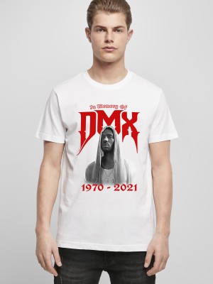 Тениска в бял цвят Mister tee DMX Memory 