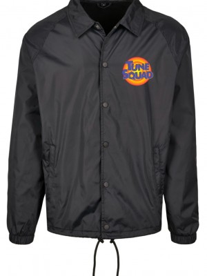 Мъжко яке в черен цвят Mister Tee Space Jam Tune Squad Logo Coach 