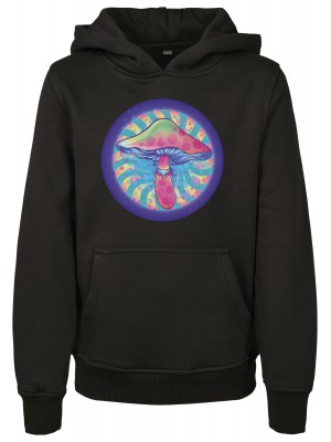 Детски суичър в черен цвят Mister Tee Mushroom 