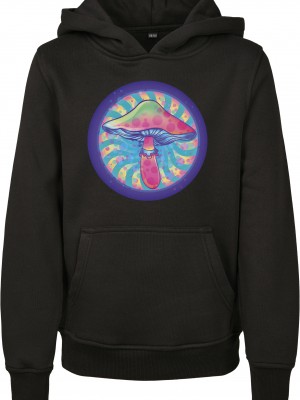 Детски суичър в черен цвят Mister Tee Mushroom 