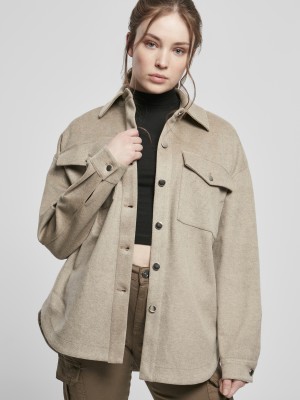 Дамска риза в бежов цвят Urban Classics  