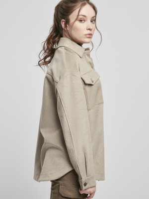 Дамска риза в бежов цвят Urban Classics  