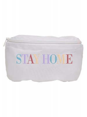 Чанта през рамо Mister Tee Stay Home в бял цвят