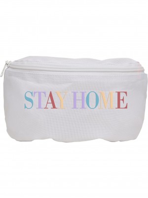 Чанта през рамо Mister Tee Stay Home в бял цвят