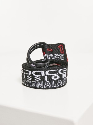 Комплект 2 броя колани Mister Tee NASA в бяло и черно