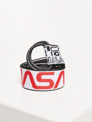 Комплект 2 броя колани Mister Tee NASA в бяло и черно