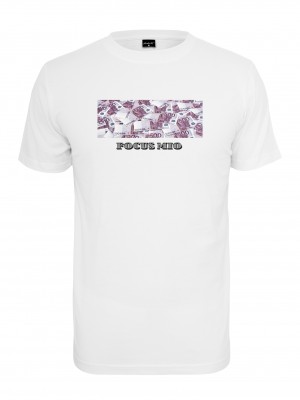 Мъжка тениска в бял цвят Mister Tee Focus Mio 