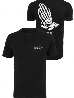 Мъжка тениска в черен цвят Mister TeePray Skeleton Hands