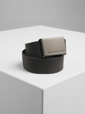 Колан в тъмносив цвят Urban Classics Canvas 