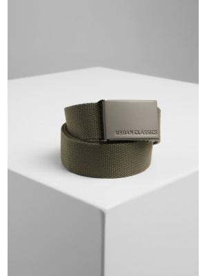 Колан в масленозелен цвят Urban Classics Canvas