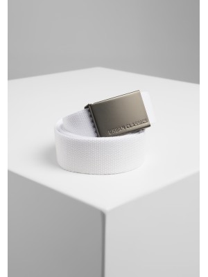 Колан в бял цвят Urban Classics Canvas