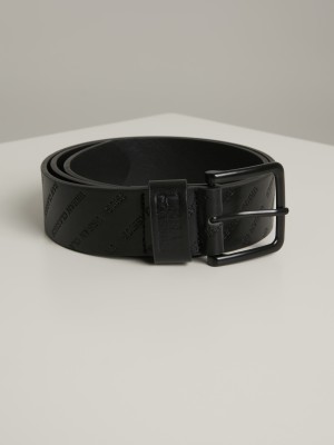 Колан в черен цвят Urban Classics Allover Logo 